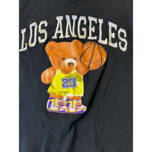 Los Angeles Lakers Teddy Bear Basketball Long Sleeve Shirt Kids Sz S